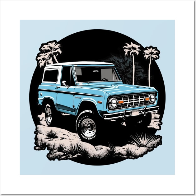 Ford Bronco Vintage Desert Wall Art by Kid Relic